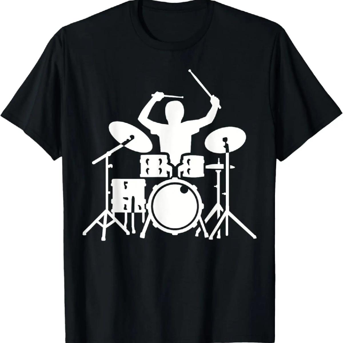 

Drummer drums T-Shirt XXXXXL чорний