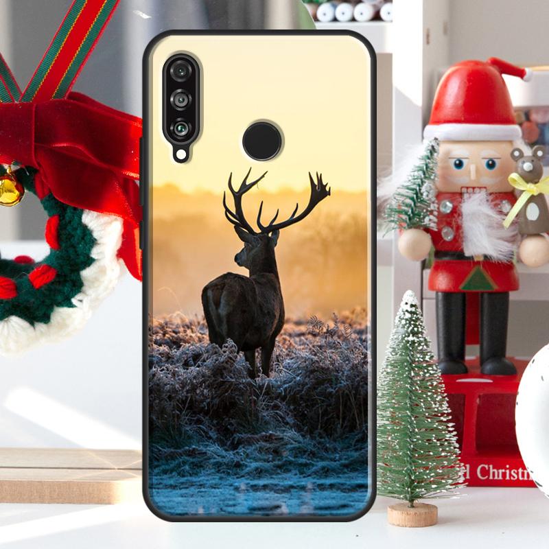 Deer Reindeer Animal For Huawei Nova Y73 Y60 Y70 Y90 Y72 Y61 Y91 7i 8i 11i 12i 12s 9 10 SE P20 P30 P40 Lite Case