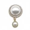 1Pcs Metal Pearl Camellia Flower Shoe Charms Shoes Decoration Diamond Chains Luxury Accessories for Women Girls Sandals Shoes