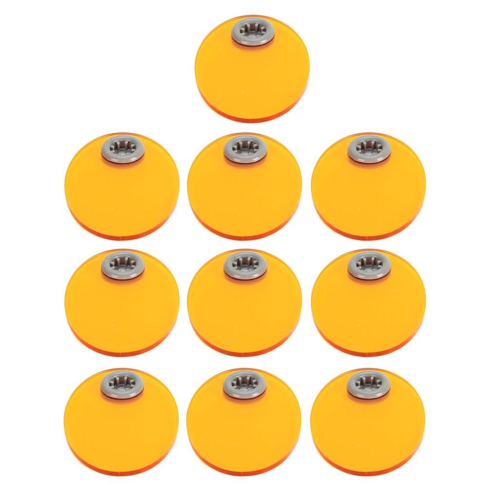 10pcs Dental Light Curing Shield Elliptical Shape Eye Protective Light Blocking Dental Light Curing