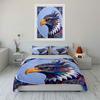 Colorful Eagle Art Decor Set Soft Comfortable Duvet Cover Bedding Set Included 1*Duvet Cover & 2*Pillowcases, Gift