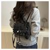 Zainetto da Donna con Bordi in Pizzo Stile Coreano Moda Borsa a Mano/Spalla/Crossbody Carina Borsa da Scuola