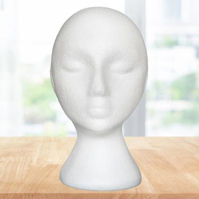 Mannequin Head Non-slip Abstract Foam Manikin Head Model Wig Hair Glasses Display Stand for Indoor