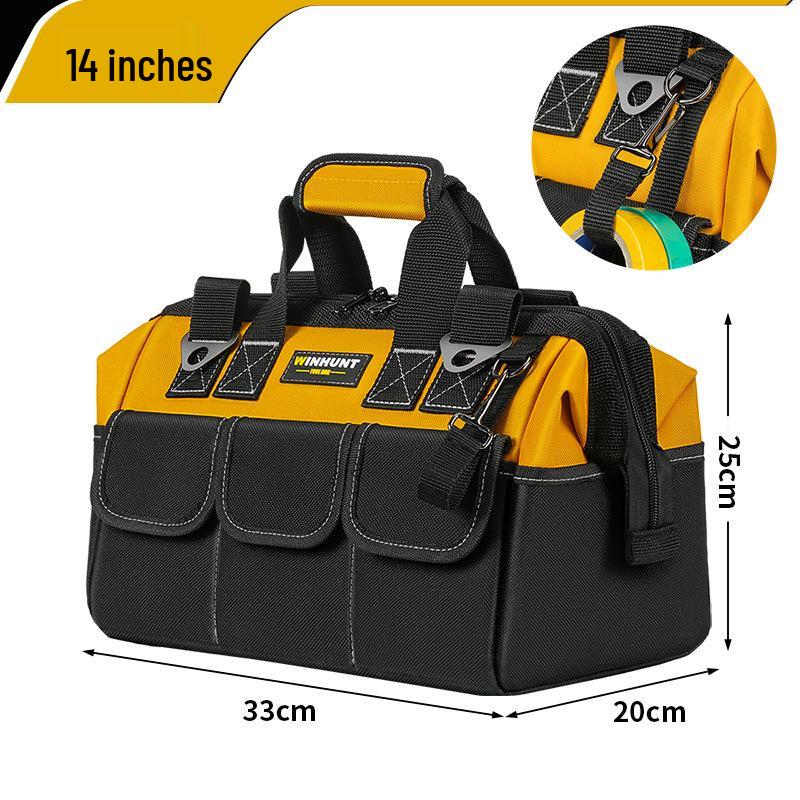 Portable Multifunctional Tool Bag: Durable, Wear-Resistant Canvas for Hardware Repairs and Electricians