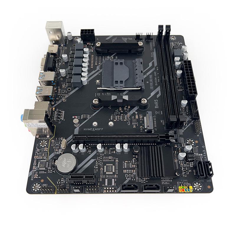 Eagle Jet B450M AMD DDR4 žaidimų pagrindinės plokštės AM4 lizdas, skirtas Ryzen / Athlon procesoriams