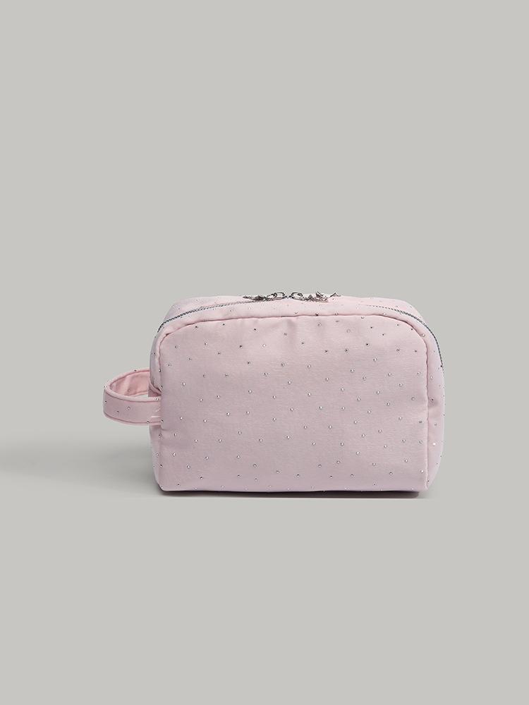 

Niche retro premium hot diamond handbag female cute versatile cosmetic bag convenient travel storage bag toilet bag