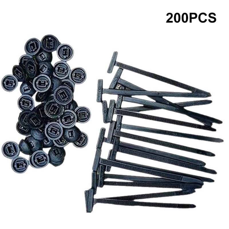 10-300Pcs Nylon Universal Cable Tie Buckle Self-Locking Zip Ties Holder With Pin Button Multipurpose Strap For Car Daily Repair