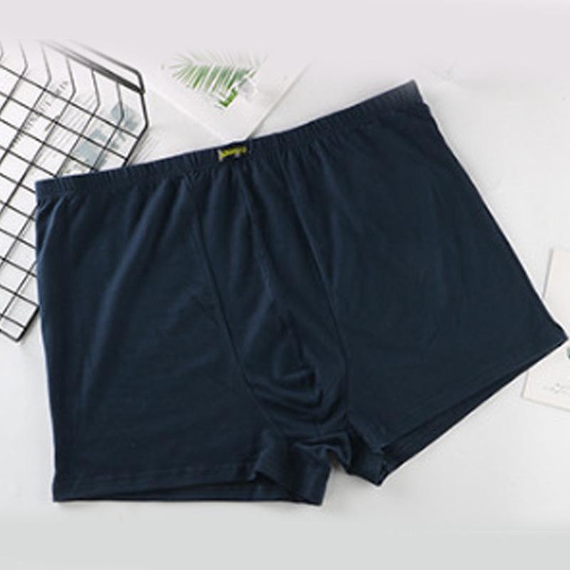 

Мужские хлопковые трусы-боксеры с высокой посадкой больших размеров 6XL-10XL для мужчин среднего и пожилого возраста, зимнее тепло 3XL королевский синий