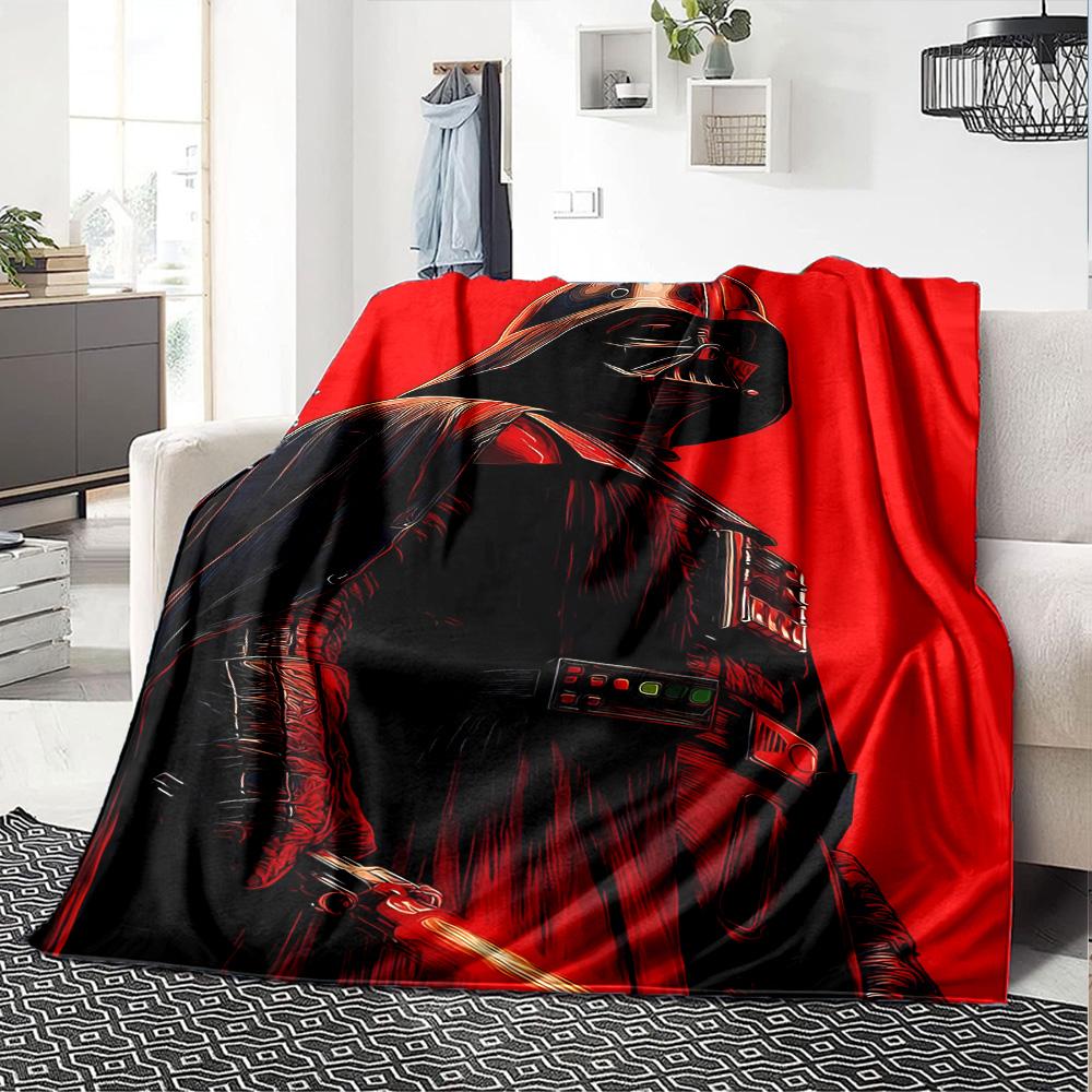 Star Wars Blanket Ultra-Soft Great for Seaside Sofa Chair Four Seasons Multipurpose Playful Design Ideal Gift for Friends Family Couples Picnic
