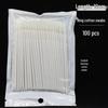 Pink Double-Ended Embroidery Cotton Swabs: Multi-Functional Eyeliner and Nail Art Cleaning Tool (7cm)