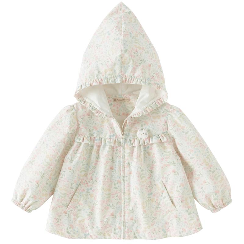 

DAVE&BELLA Girls Floral Hooded Spring Jacket 130cm