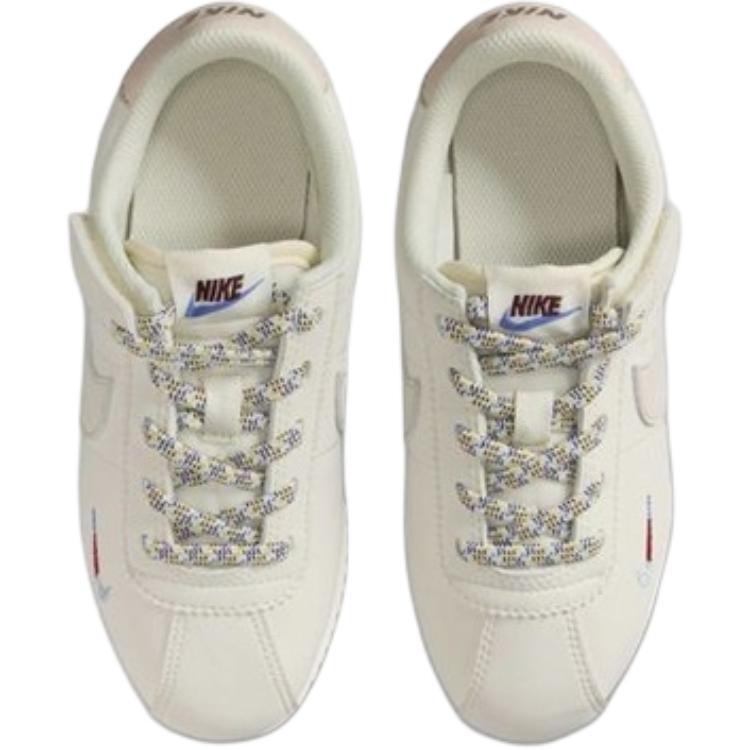 Nike Cortez EasyOn PS Soft Pearl Light Orewood Brown Kinder-Sneaker Creme Kometenblau Burgunderrot IH7661-001