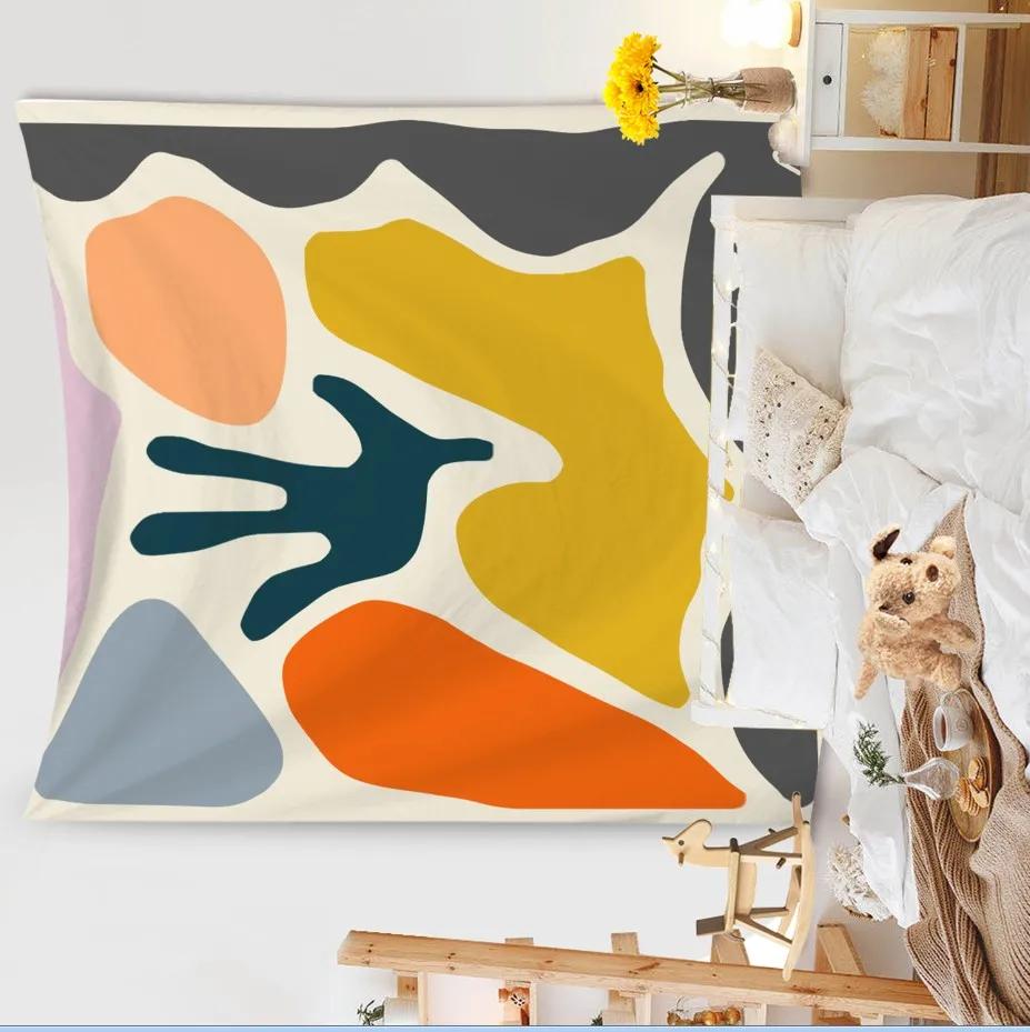 Tapiserie Fundal Sufragerie Murală Covorașă Plajă Decorare Acasă Agățat de perete cu caracter simplu și proaspăt