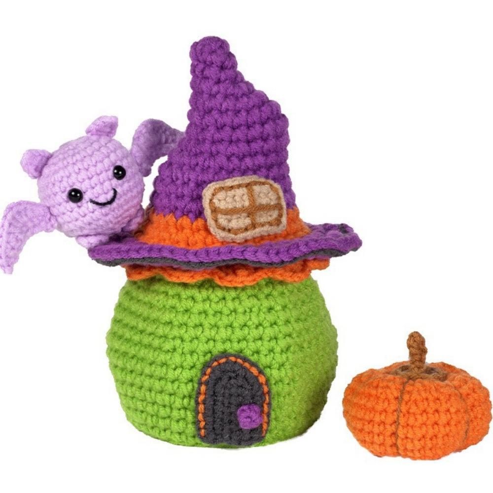 Creative Crochet Material Package Little Green Doll Pumpkin DIY Crochet Kit  Starter Kit