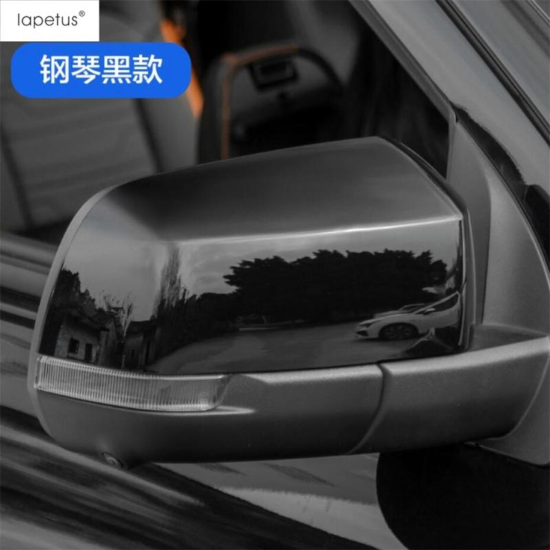 Door Handle Bowl / Rearview Mirror Shell Decoration Cover Trim For Ford Ranger  2024 2025 Carbon Fiber Exterior Accessories