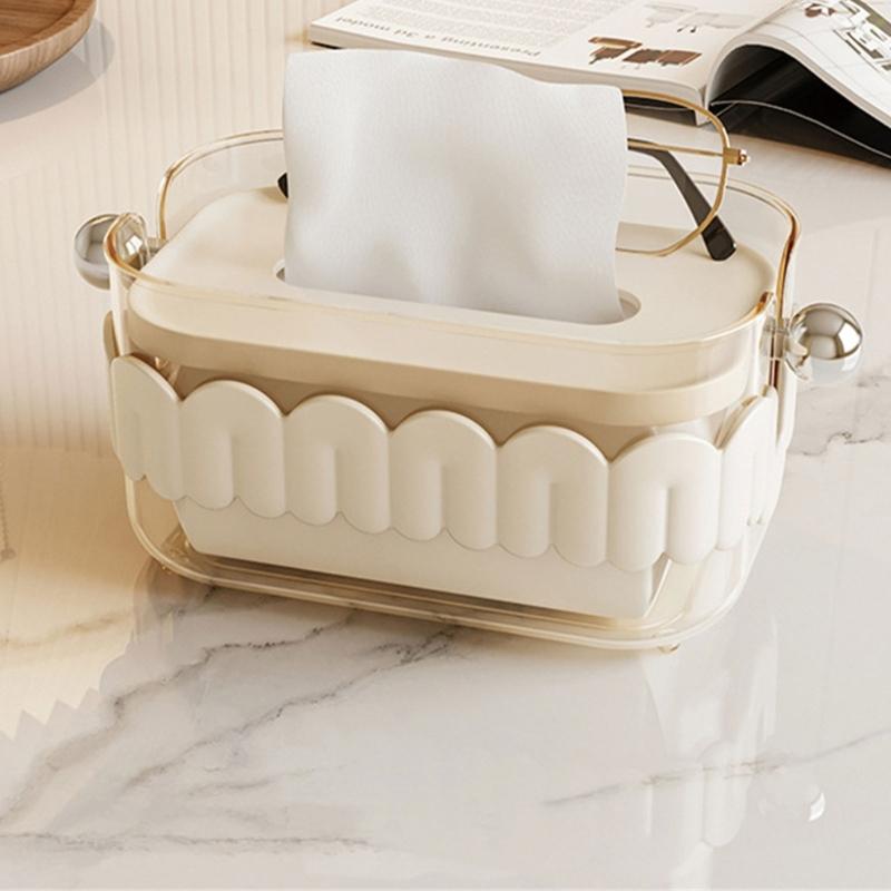 Versatile Tissue Storage Box Covers with Elegant Designs Home Accessory for Household Decoration Office and Car Storage