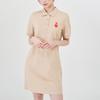 New MLB Short Sleeved Dresses Women's Khaki 3FOPH0143-43BGL