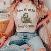 Born To Read Forced Work Funny Reading T Shirt For Introverts Book Bo Vintage Graphic Homme Stylish Versatile Vintage