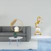 Crystal Modern Metal Animal Sculpture Figurine Desk Ornament Statue Stand for Bedroom Living Room