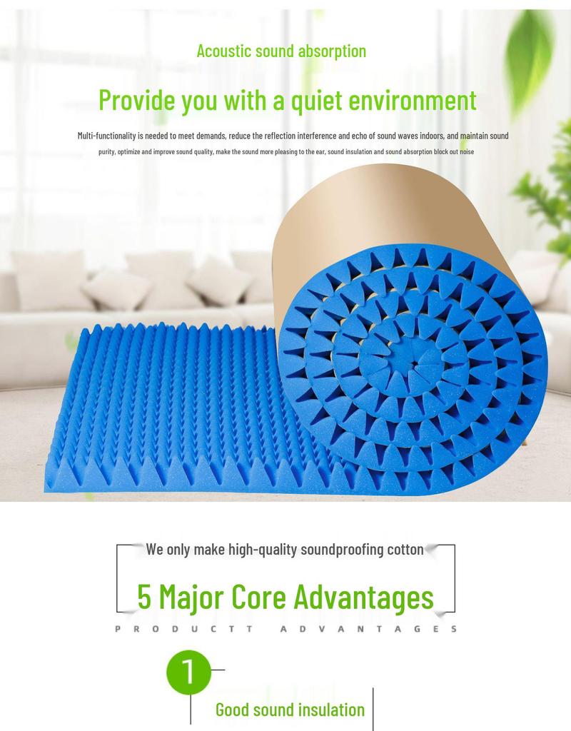 High-Density Flame Retardant Soundproofing Egg Crate Foam for Recording Studios