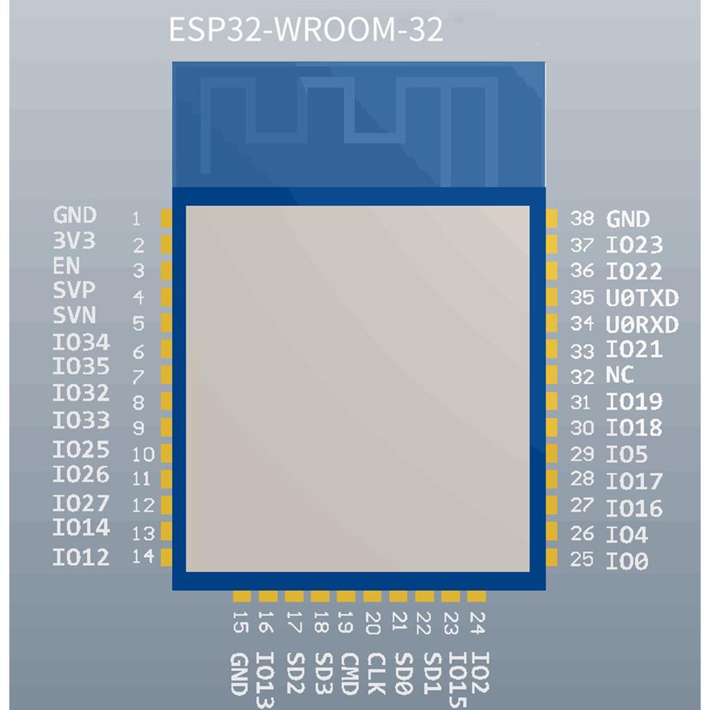 Bluetooth-compatible WiFi Low Power Module ESP-WROOM-32 Compatible for W/ for Voice Encoding Music Streaming & MP3 Decod
