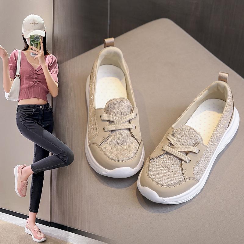 Women's Casual Slip-on Sports Shoes - All-Season, One-Step, Cross-Border Design