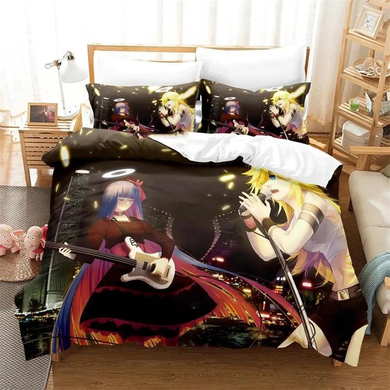 3D Printed Anime Panty Stocking Garterbelt Bedding Set AnimeDouble Twin Full Queen King Adult Kids Bedclothes Quilt Cover