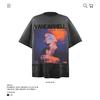 Ve Fun Top Printed Short Sleeve Loose Casual Cartoon T-Shirt High Street O Couple Character Rsize Male Tide