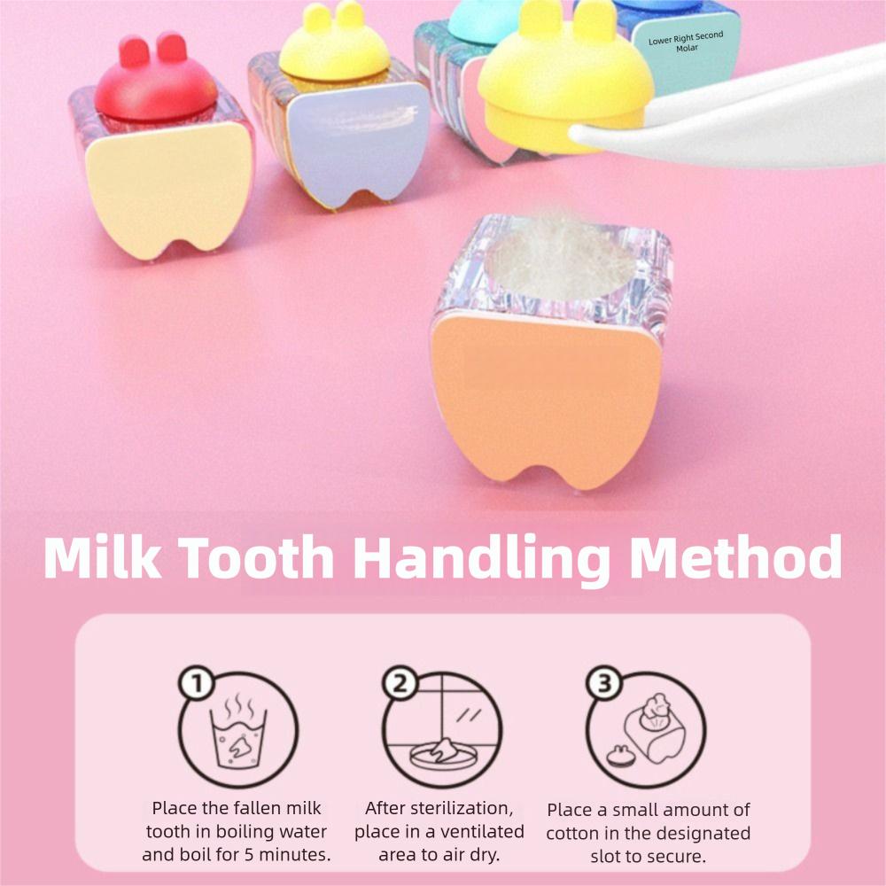 Creative Baby Tooth Box Cute Teeth Collection Box New Storage Container  Baby Souvenirs