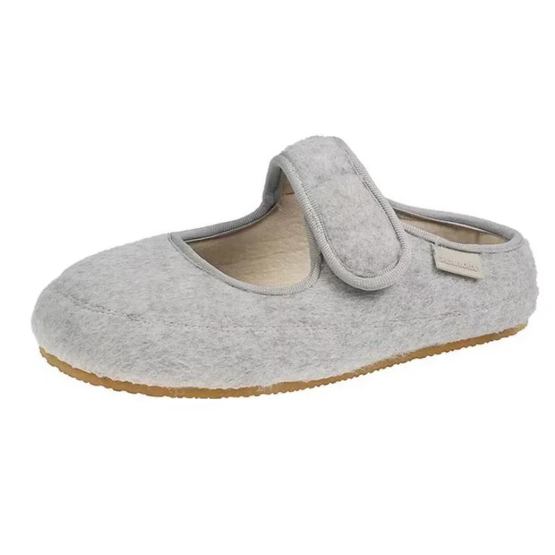 Suede Women Ballet Flats Shoes Fashion Mary Jane Shoes Woman 2025 Trend Winter New Sweet Cute Dress Student Sneakers Mujer Shoes