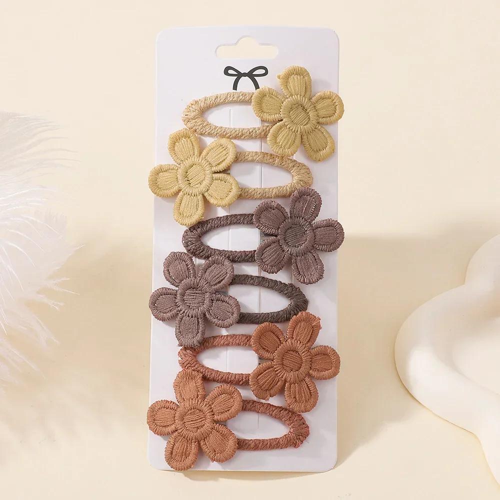 BABY SCHLEIFEN 6 Stück Gänseblümchen Haarspangen für Babymädchen Liebliches Haar Pony Seitenklammer Haarnadeln Haarspange Ins Kinder Haarschmuck
