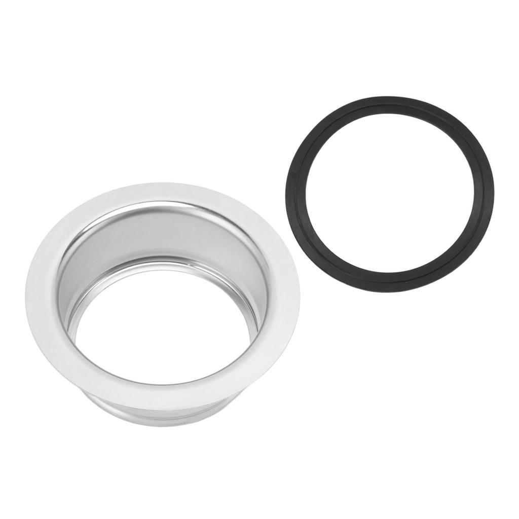 Extended Sink Flange Stainless Steel Silver Garbage Disposal Sink Flange Replacement for Kitchen