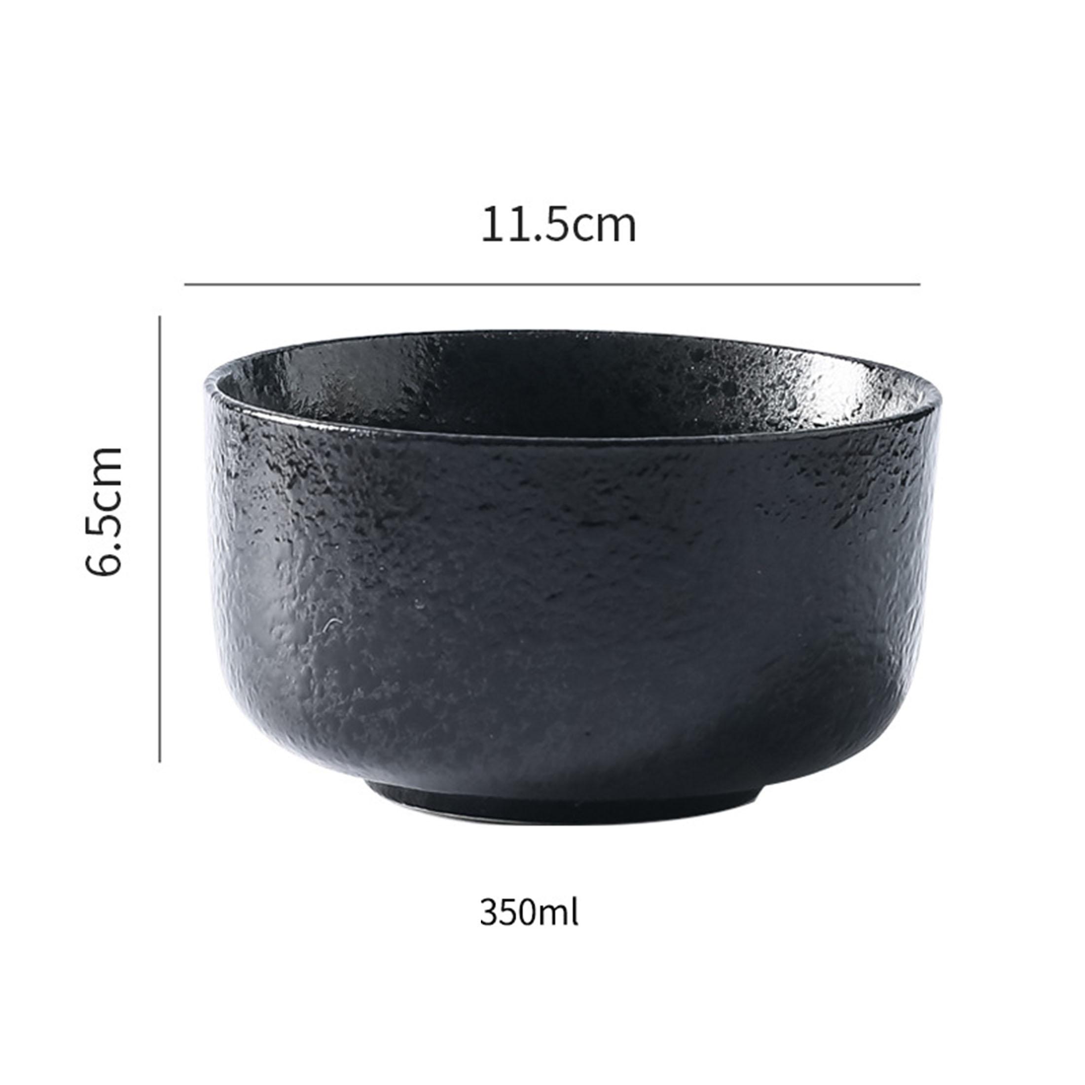 

4.5 Inch Vintage Japanese Ceramic Rice Bowls 350ml Soup Bowls Restaurant Kitchen Serving Bowl for Ramen Salad Oatmeal, Microwave and Dishwasher Safety