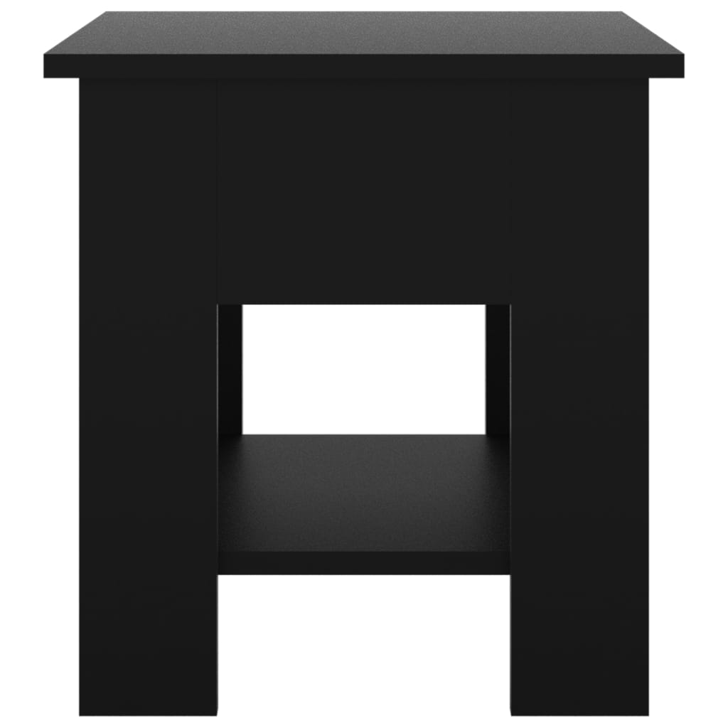  Coffee Table, Black, 40x40x42 Cm, Wood-based Material