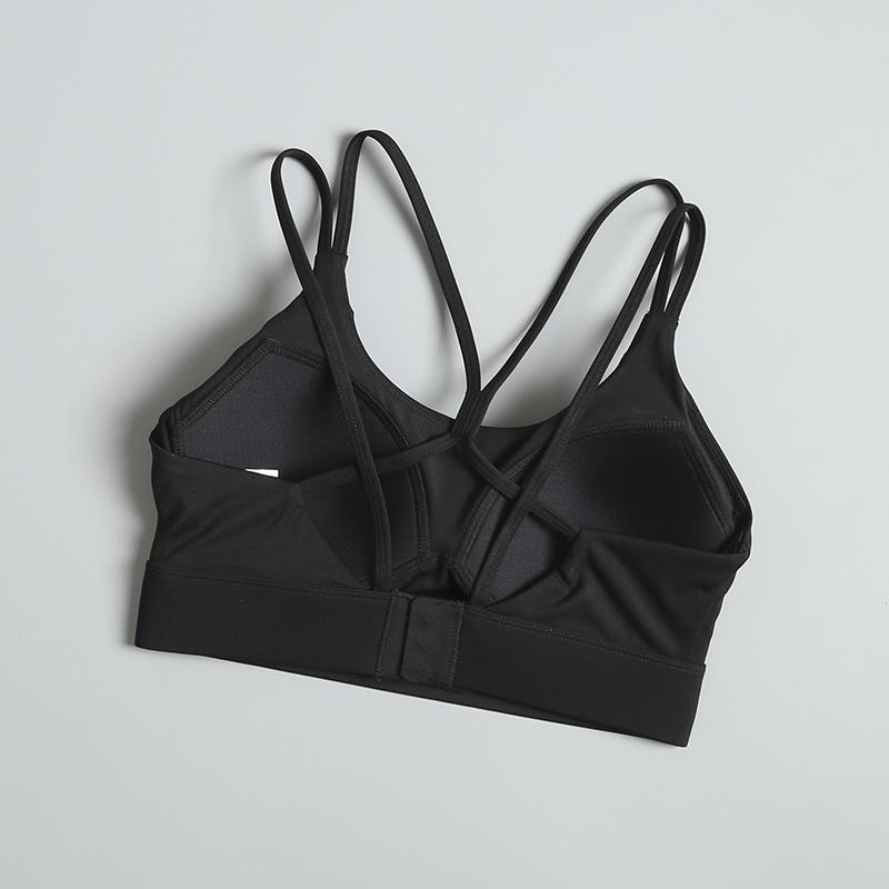 Women's Shockproof Sports Bra - High-Intensity Yoga and Running Vest with Beautiful Back Design