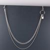 Fashion Street Shot Multi-layer Metal Ring Lock Waist Chain Women's JK with Skirt Shorts Trouser Chain