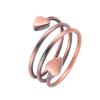 Fashion Luxury Magnetic Red Copper Therapy Stone Ring - European & American Couple Design