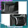 AA92-Carbon Fiber Steering Wheel Decoration Trim For Jeep Wrangler JK Compass Grand Cherokee 2011-2017