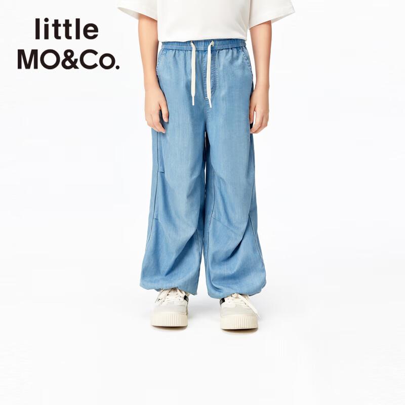 

little MO&Co. Kids Cooling & Sun Protection Denim Parachute Pants 110