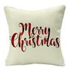 Christmas Cushion Cover Xmas Decorative Farmhouse Buffalo Check Pillowcase Holiday Party Decor Pillow Cover for Living Room Seat