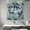 RESCENE WONI Wall Tapestry Aesthetic Wall Hanging Printed Fabric Blanket Decorative Tapestries for Bedroom Living Room Home Decor