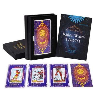 Tarotkort av med japansk instruksjon og oppbevaringsetui for lettforståelig (78 kort) Rider-Waite, betydninger, manual, nybegynnere.
