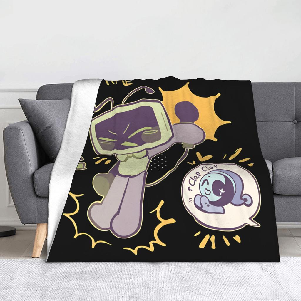 Dandys World Cartoon Fuzzy Blanket Horror Game Awesome Throw Blankets for  Sofa Bedding Lounge 150*125cm Quilt