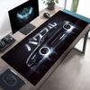 Cooles Auto XXL-Mauspad Heimcomputer Neue Mauspads Büro Laptop Schreibtischmatten Schwarze Autos Gamer Anti-Rutsch-Tastaturunterlage Weiche Mauskissen