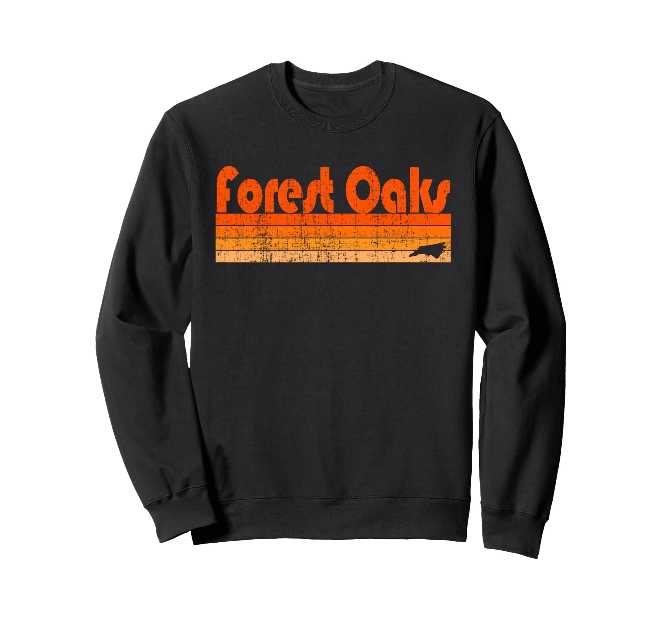 

North Carolina Forest Oaks Retro 80s Style Sweatshirt
