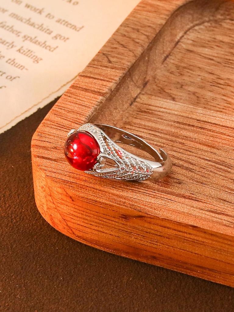 Heiß verkaufter europäischer und amerikanischer Teufelsaugen-Edelsteinring, hochwertiger Retro-Lotus-Öffnungsring, modisches Erstaccessoire