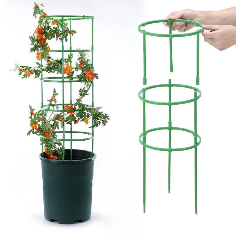6/18/24 Pcs Adjustable Splicable Plant Support Cage For Indoor Outdoor Potted Climbing Plants