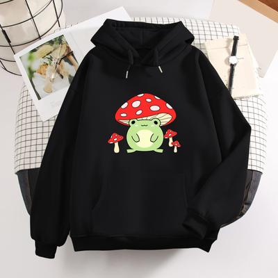 Sweat à capuche Vintage Harajuku pour femme, vêtement d'hiver, Kawaii, décontracté, Streetwear, esthétique, surdimensionné, vert