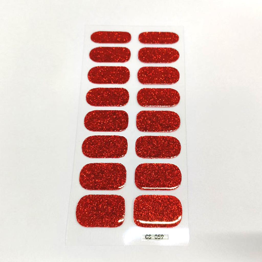 Glitter Stickers with Film for DIY Manicure