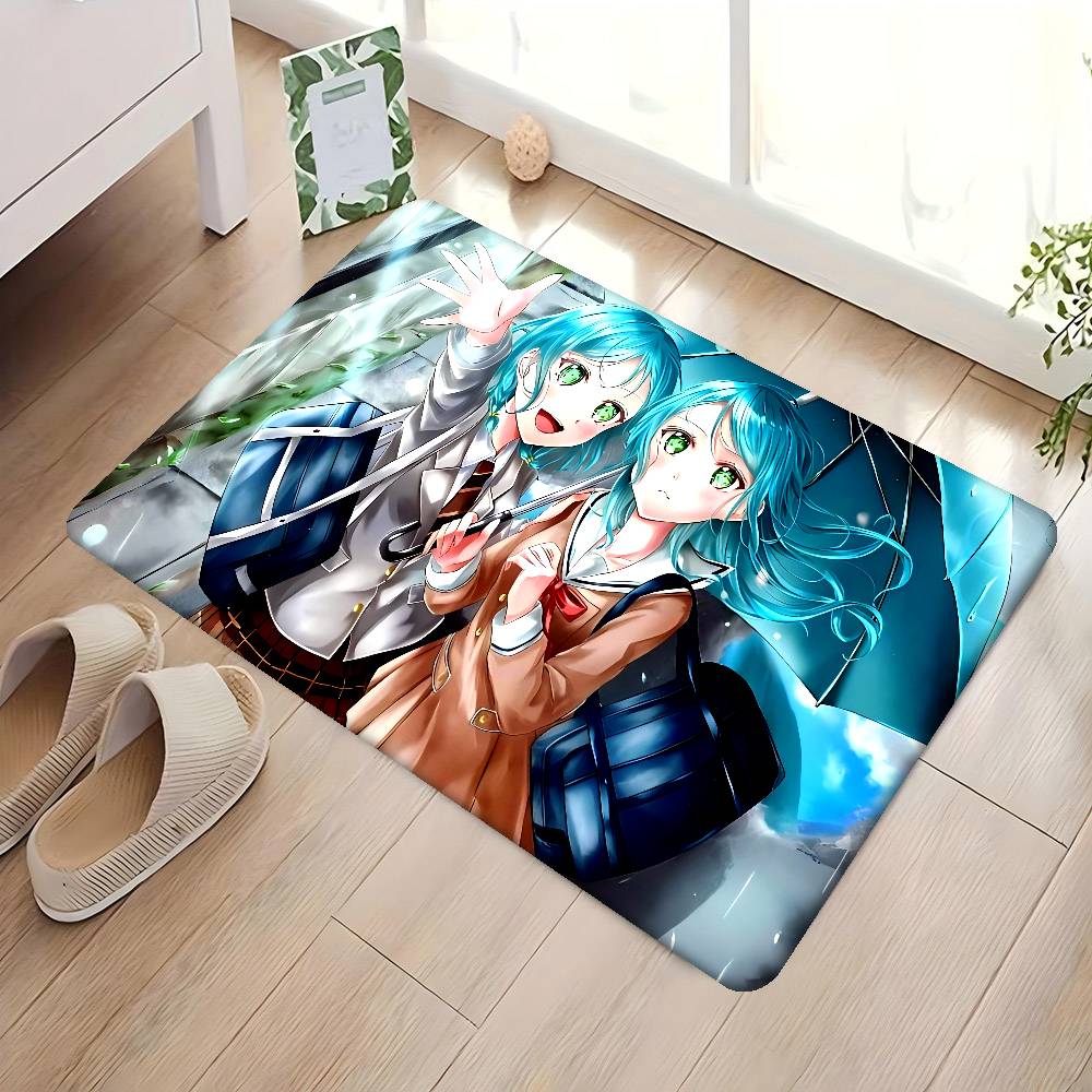 S-sayo Hikawa Floor Mat Retro Multiple Choice Living Room Kitchen Rug Non-Slip Modern Home Decor